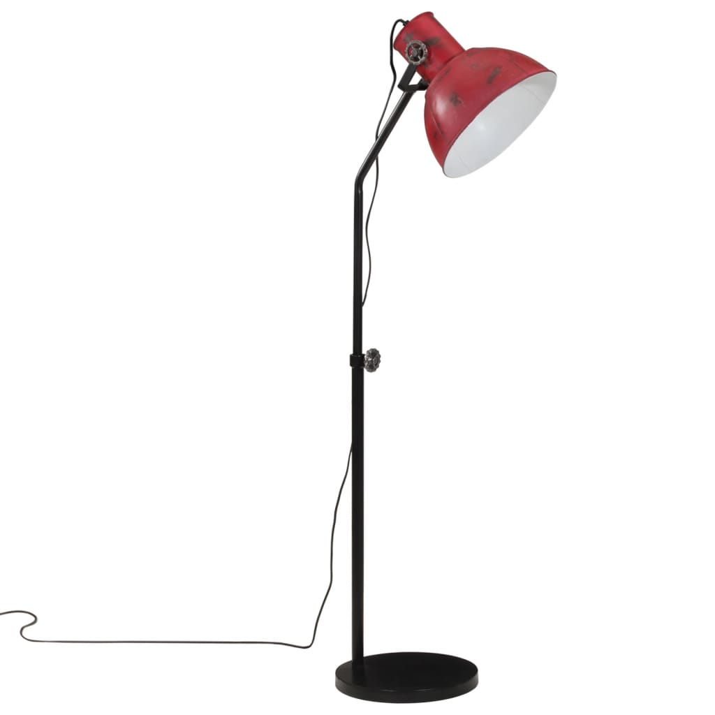 kopott piros állólámpa 25 W 30x30x90-150 cm E27 (371882)