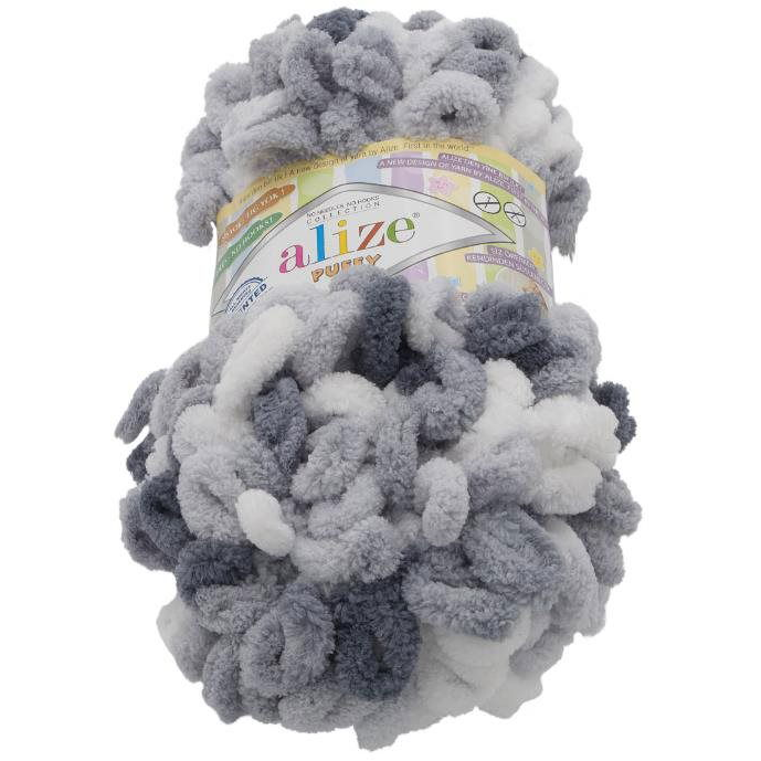 Puffy color 100g - 5925 fehér, szürke (7115)