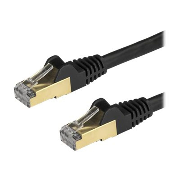 StarTech.com 6ASPAT3MBK netværkskabel Sort 3 m Cat6a U/FTP (STP)