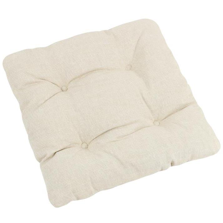 BELLATEX Seat LADA 41/003 quilted 40 × 40 cm, cream Uni (11807)