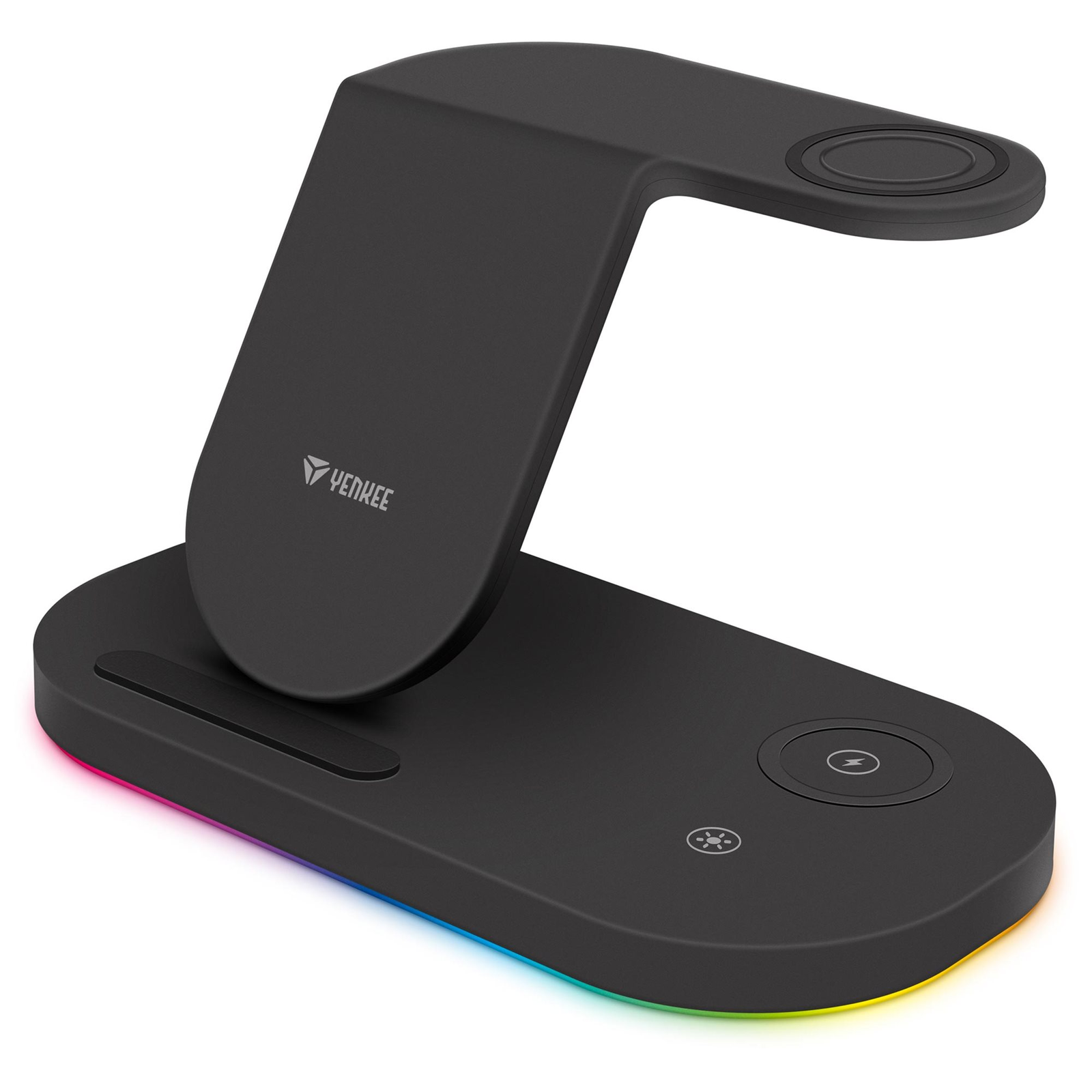 Yenkee YAC 5310 3in1 Vezeték nélküli töltő - Fekete (15W) (YAC 5310 3 V 1)