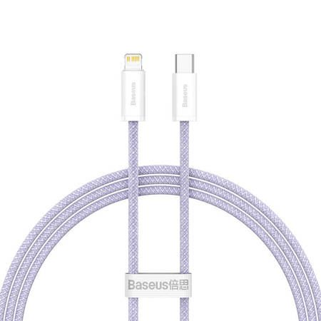 USB-C Lightning кабел за iPhone, Baseus, Бързо зареждане, 20 W, 1 м, Бял
