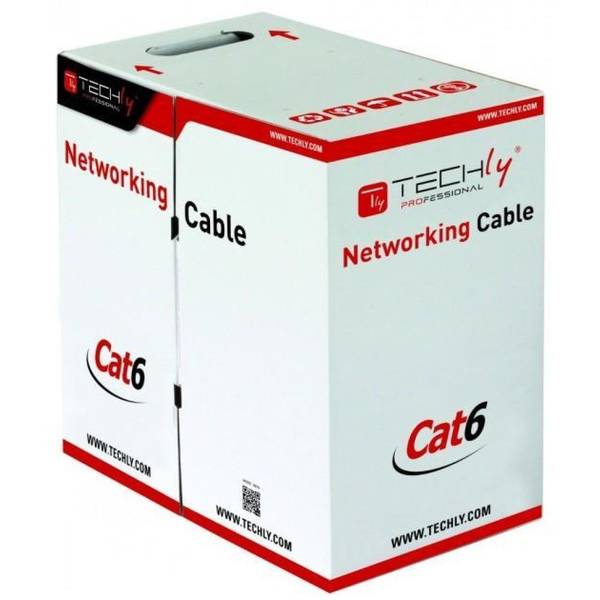 Techly ITP-C6U-FL netværkskabel Grå 305 m Cat6 U/UTP (UTP)