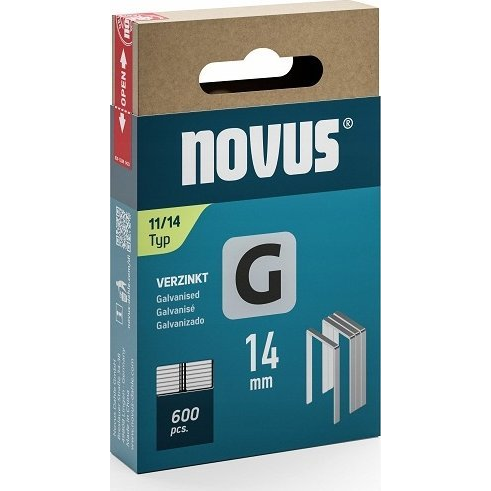 Novus Tools 042-0799 Laposhuzal kapcsok 11-es típus 600 db Méret (H x Sz x Ma) 14 x 10.6 x 14 mm (NV042-0799)