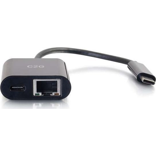 C2G 82408 replicatore di porte e docking station per laptop USB 3.2 Gen 1 (3.1 Gen 1) Type-C Nero
