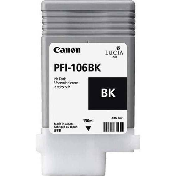 Canon PFI-106 BK cartuccia d'inchiostro 1 pz Originale Nero per foto