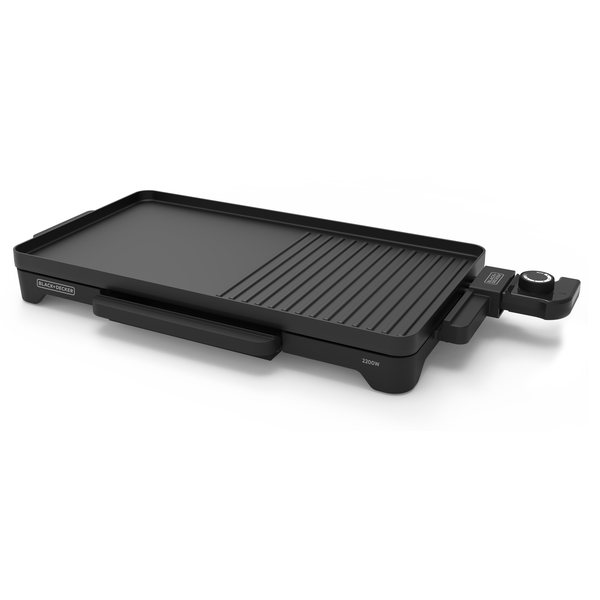 Електрическа скара Blak&Decker BXGD2200E, 2200W, DualZone, Черна