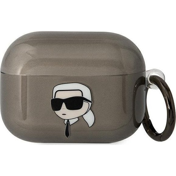 KARL LAGERFELD KARL'S HEAD ETUI ZA AIRPODS PRO 2 - ČRN OVITEK