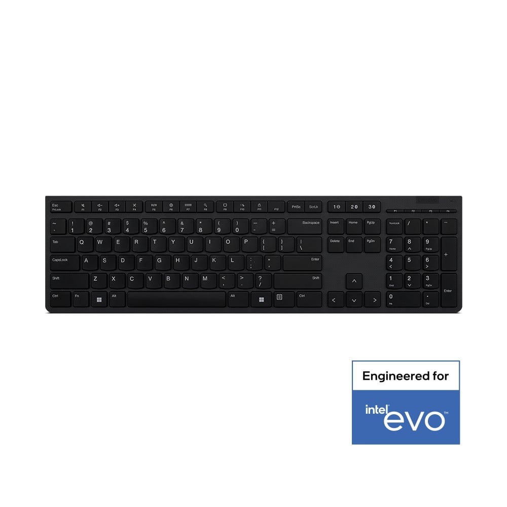 Lenovo 4Y41K04031 klávesnica Kancelária RF Wireless + Bluetooth US English Šedá