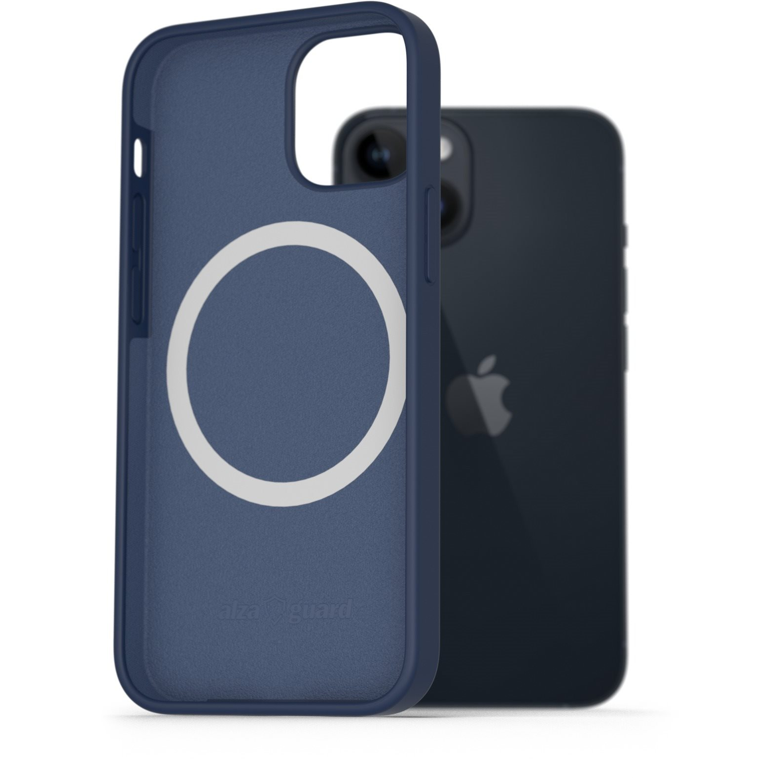 AlzaGuard Silicone Case Compatible with Magsafe iPhone 14 kék tok (AGD-PCMS17L)
