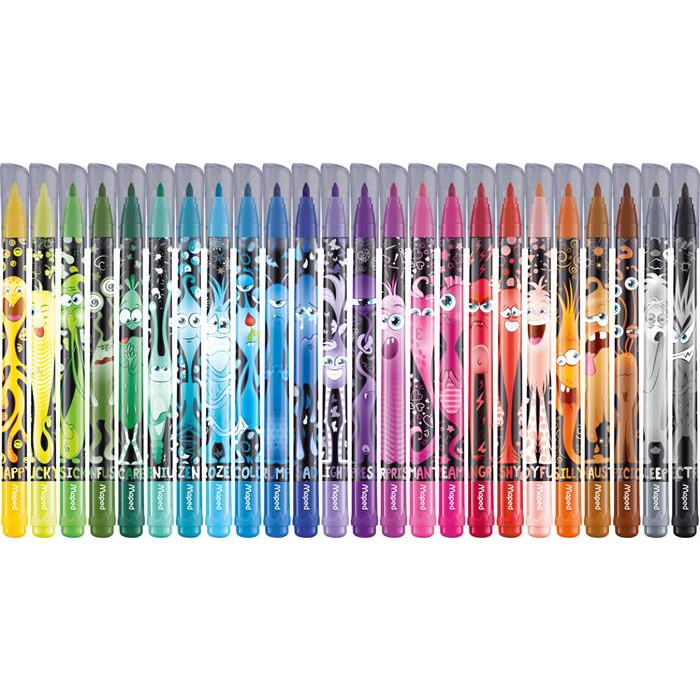 Maped Color Peps Monster 2,8 mm Filctoll készlet - 24 különböző szín (845401)