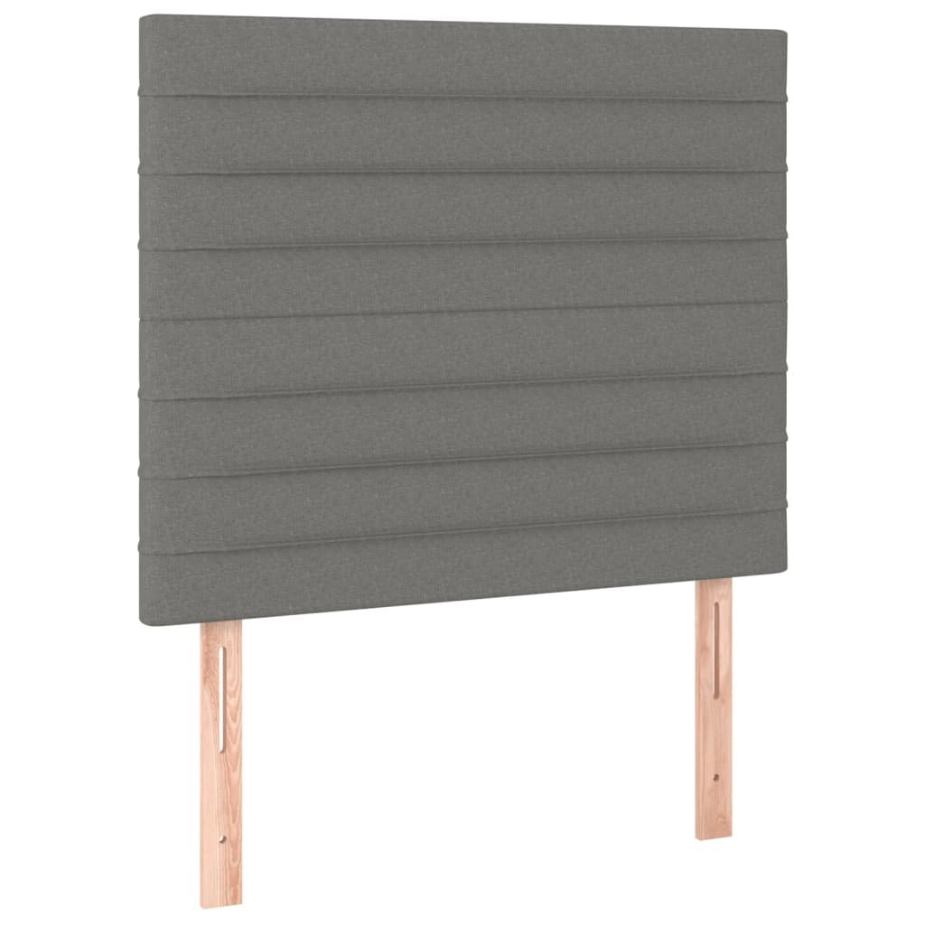 2 db sötétszürke szövet fejtámla 80 x 5 x 78/88 cm (3116447)