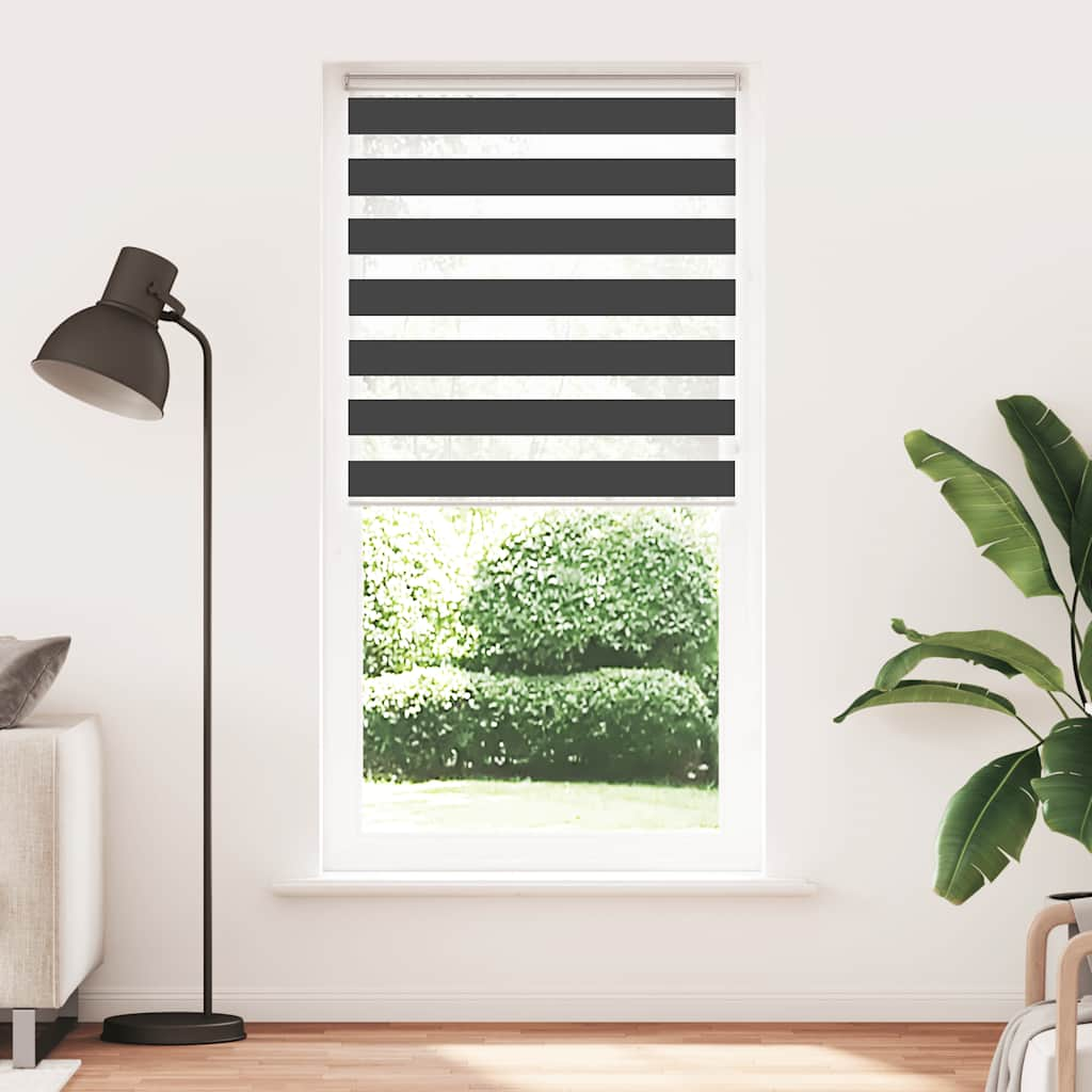 zebrafüggönnyel fekete szövetszélesség 100,9 cm poliészter (4014288)