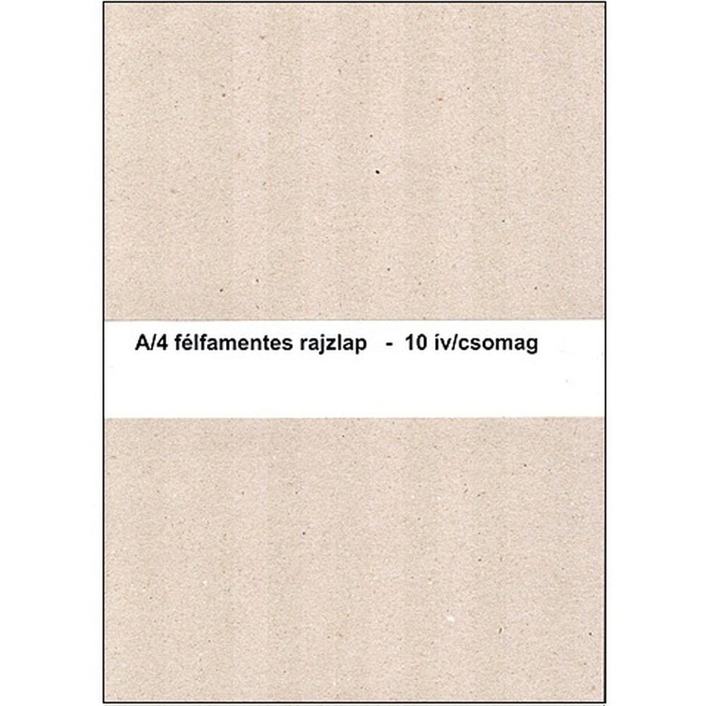 Félfamentes 10 lapos A4 Rajzlap (P0018-1031)