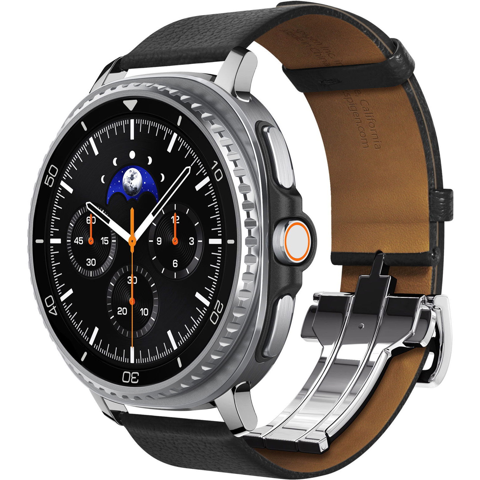 Spigen Enzo Band Samsung Galaxy Watch 8 46mm / 44mm / 40mm szíj - fekete (AMP10119)
