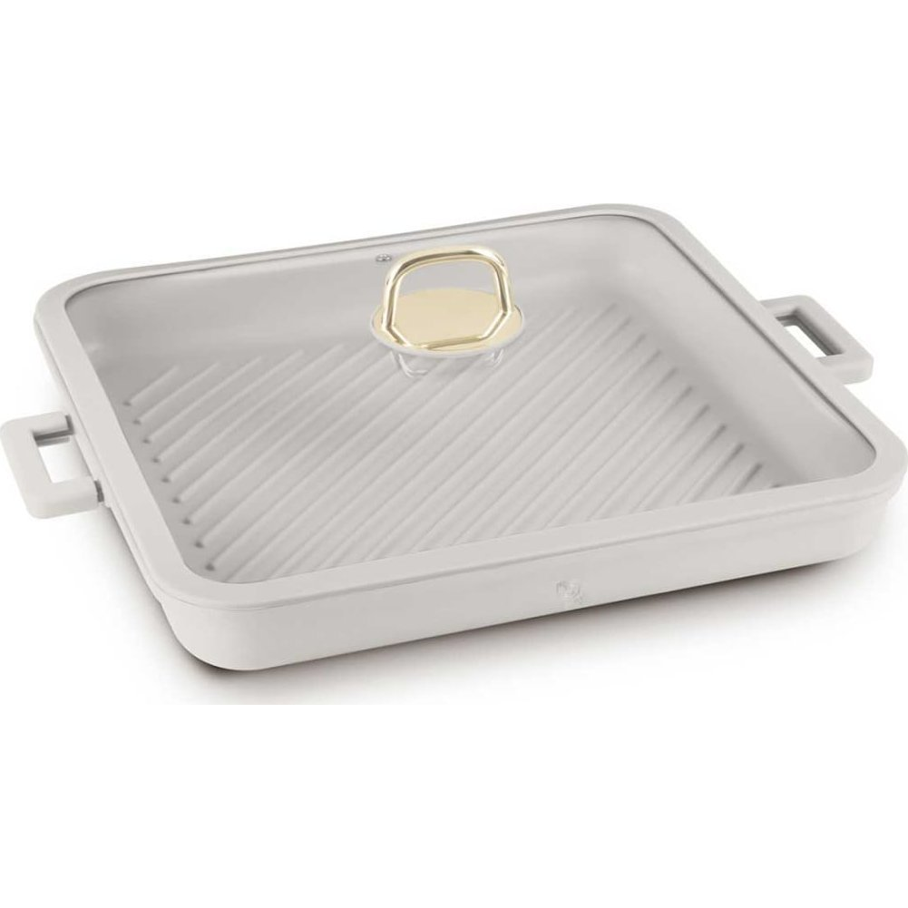 BerlingerHaus BH/7790 Sahara Collection Négyszögletes Grill Serpenyő - 34 cm, Tapadásmentes Titánpro Bevonattal (BH-7790)