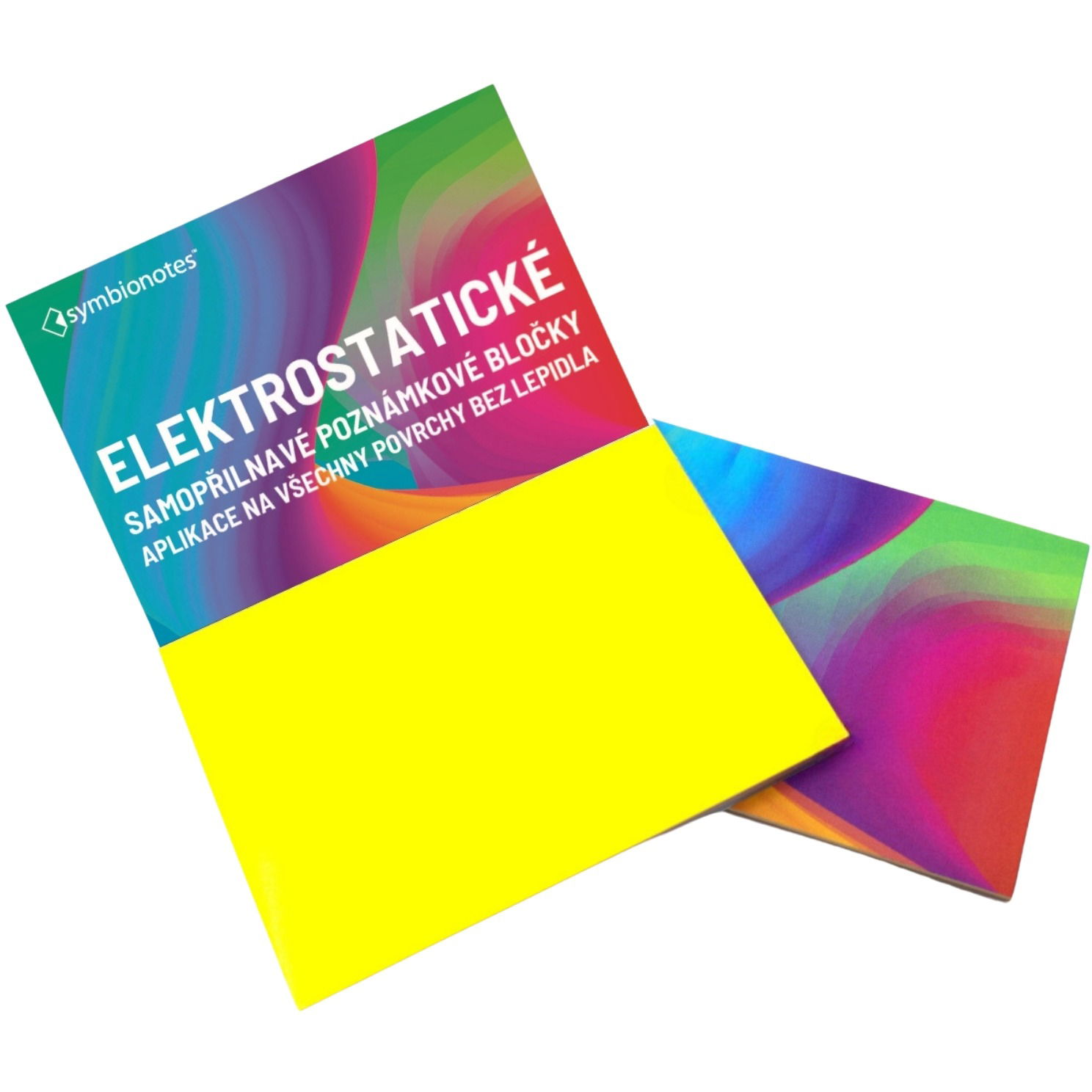 SYMBIO Symbionotes - 190 x 100mm, elektrosztatikus, sárga, 100db (5907618170215)