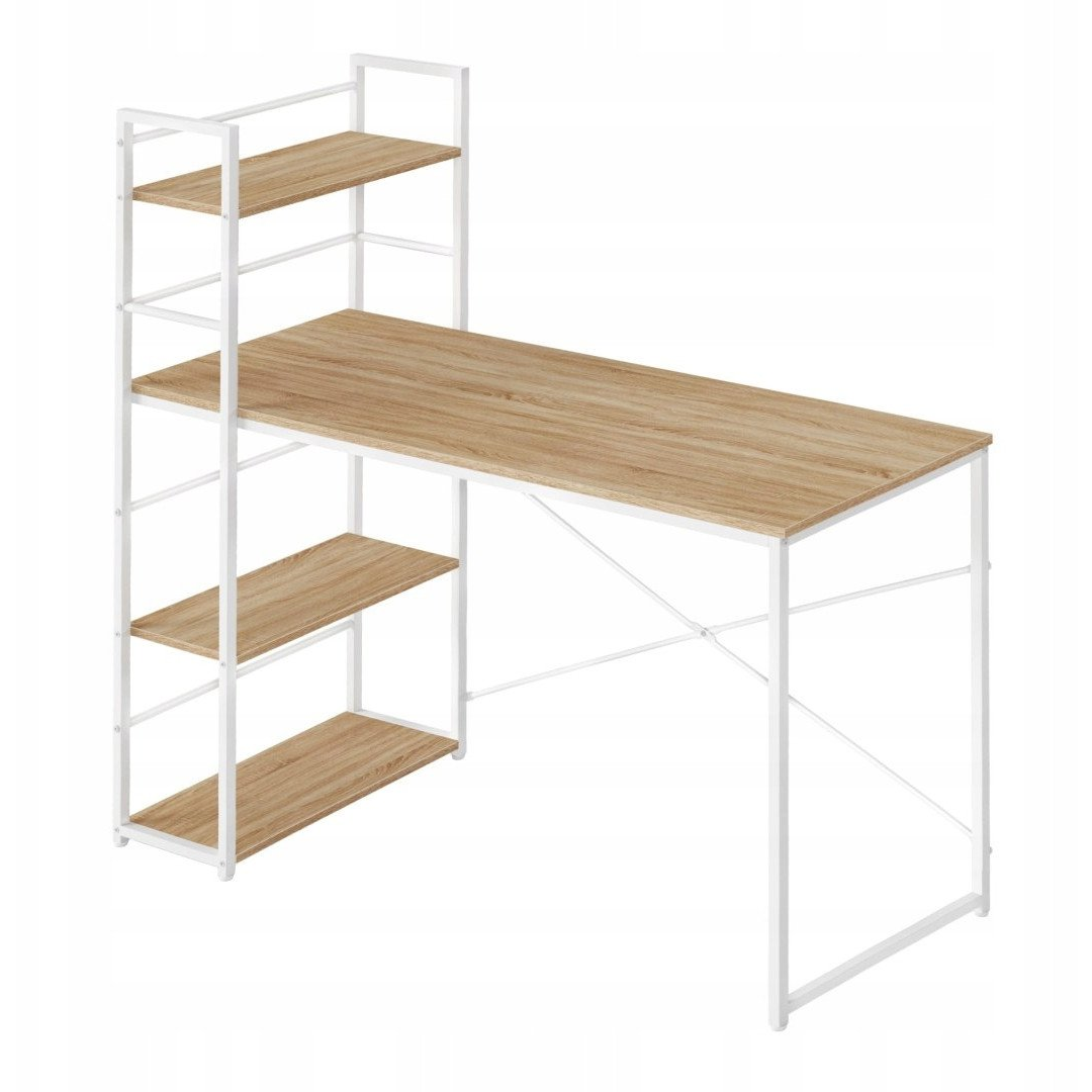 MAX 4.0 Számítógépasztal - Sonoma / Fehér Lábak (model_2869_1)