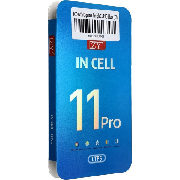 LCD Kijelző iPhone 11 Pro Digitalizátorral Fekete (ZY/HD)