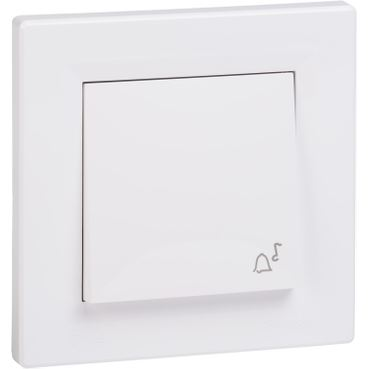 Schneider EPH0800221 ASFORA OP44 egypólusú csengő nyomó fehér (EPH0800221)