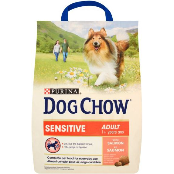 Dog Chow Adult Sensitive Salmon Száraztáp 2,5 kg (7613034488268)