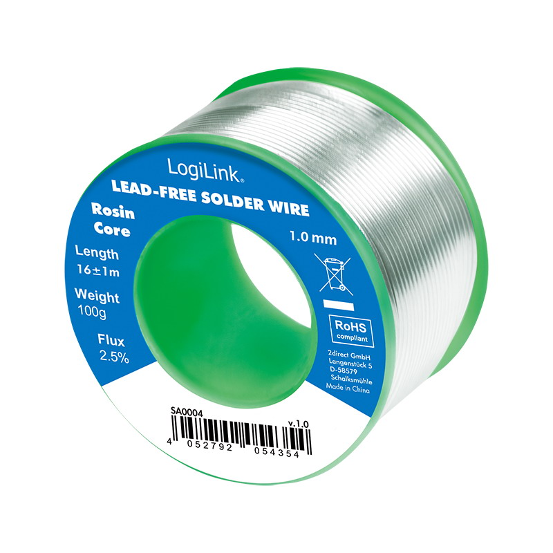 Logilink Forrasztóhuzal 1 mm (ólommentes), 0,7 % réz, 100 g (SA0004) (SA0004)