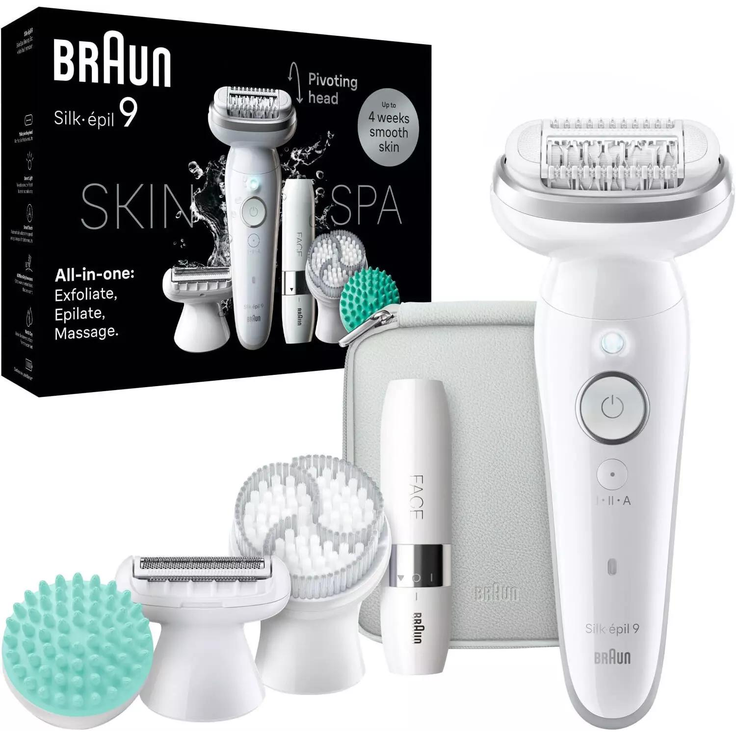 Depilátor Holiaci strojček na bikiny, nohy, tvár, Face Mini Braun 9-381 + 7