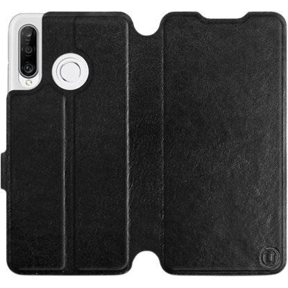 Flip case for Huawei P30 Lite in Black&Gray with grey interior (5903226896660)