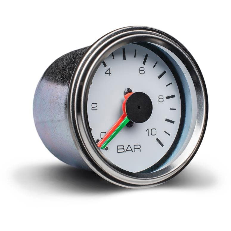 Auto Gauge - légnyomásmérő, fehér (216MDAPWH-C.BAR)