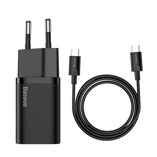 Baseus rýchla nabíjačka sieťová 25W 3A USB kábel Typ C - USB Typ C 3A 1m