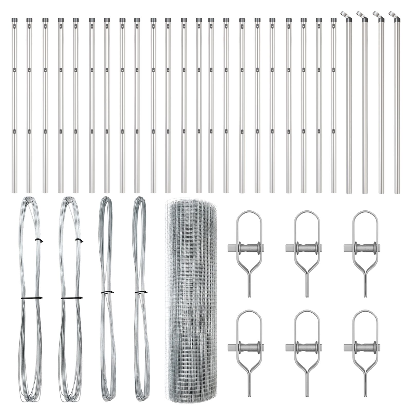 Hegesztett Drótfence 13 Oszlopos 0.6x50 m Horganyzott Acél (3351635)