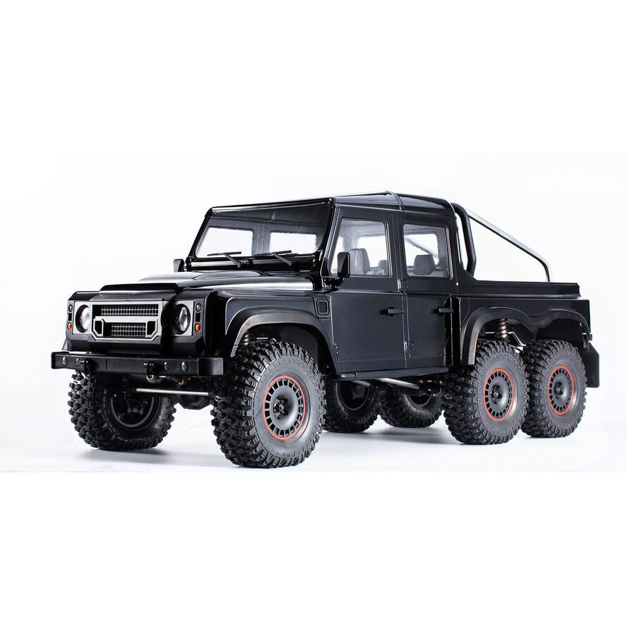 Amewi RC AMXRock Crawler 6x6 Pickup Off Road Távirányítós terepjáró 1:10 - Fekete (22559)