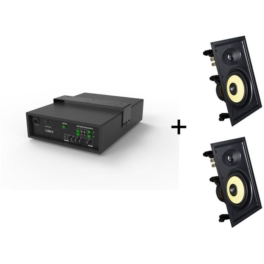 Vivolink Audiopack Subwoofer + 2 x premium in-wall speakers (Limited Bundle Pack Offer) Čierna Kábel 110 W
