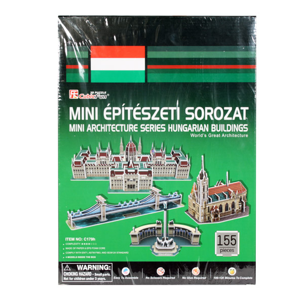 Shantou Magyarországi épületek -155 darabos (3D-C179)