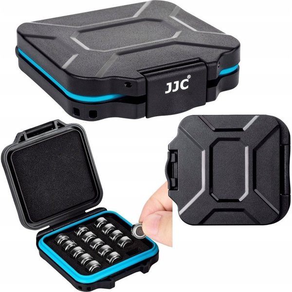 Pokrowiec JJC Pudełko Futerał Etui Box Na Baterie Guzikowe 15 Sztuk Lr44, Ag13, A76, Sr44 / Mcr-lr44x15