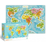 Пъзел карта на света Dodo, 100 части, 5+, Многоцветен