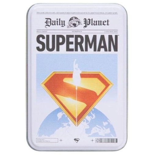 Paladone DC Comics Superman Francia Kártyacsomag Fémdobozban (5056577757019)