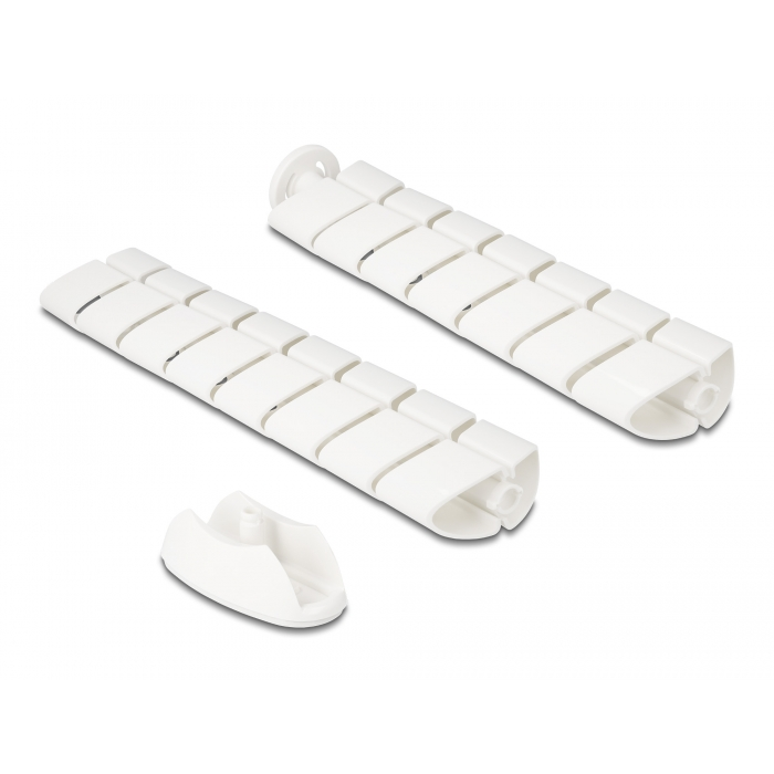 Delock állítható magasságú asztali kábelcsatorna 740 x 75 mm fehér (20797) (20797)