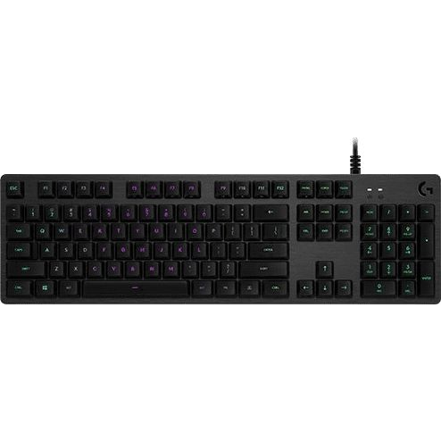 LOGITECH G512 Carbon RGB Mechanical Gaming Keyboard, GX Blue - CARBON - US INT'L - USB - INTNL - G512 CLICKY