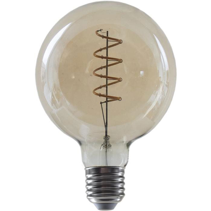 Diolamp Globe G95 Amber LED filament izzó, 4 W, 230 V, E27, 1800 K, 270 lm, 360°, szabályozható (PALA954WWSDIMAM)