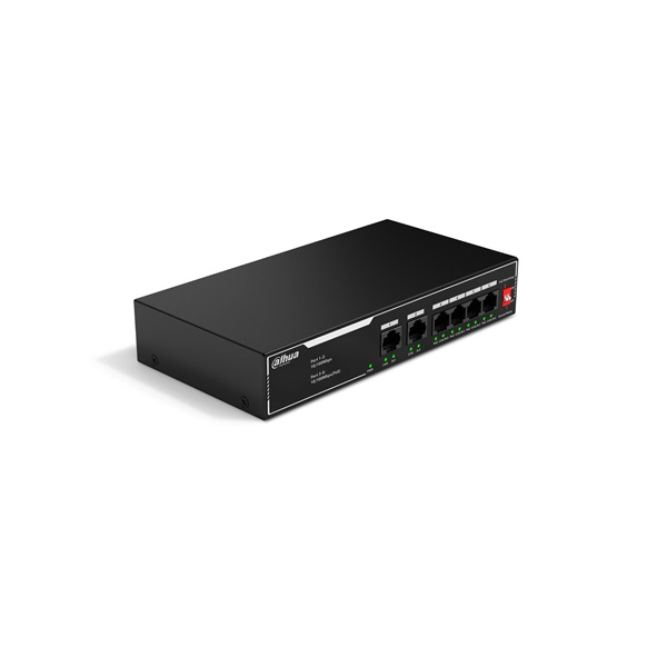 Dahua Technology PoE SF1006LP Non gestito L2 Fast Ethernet (10/100) Supporto Power over Ethernet (PoE) Nero