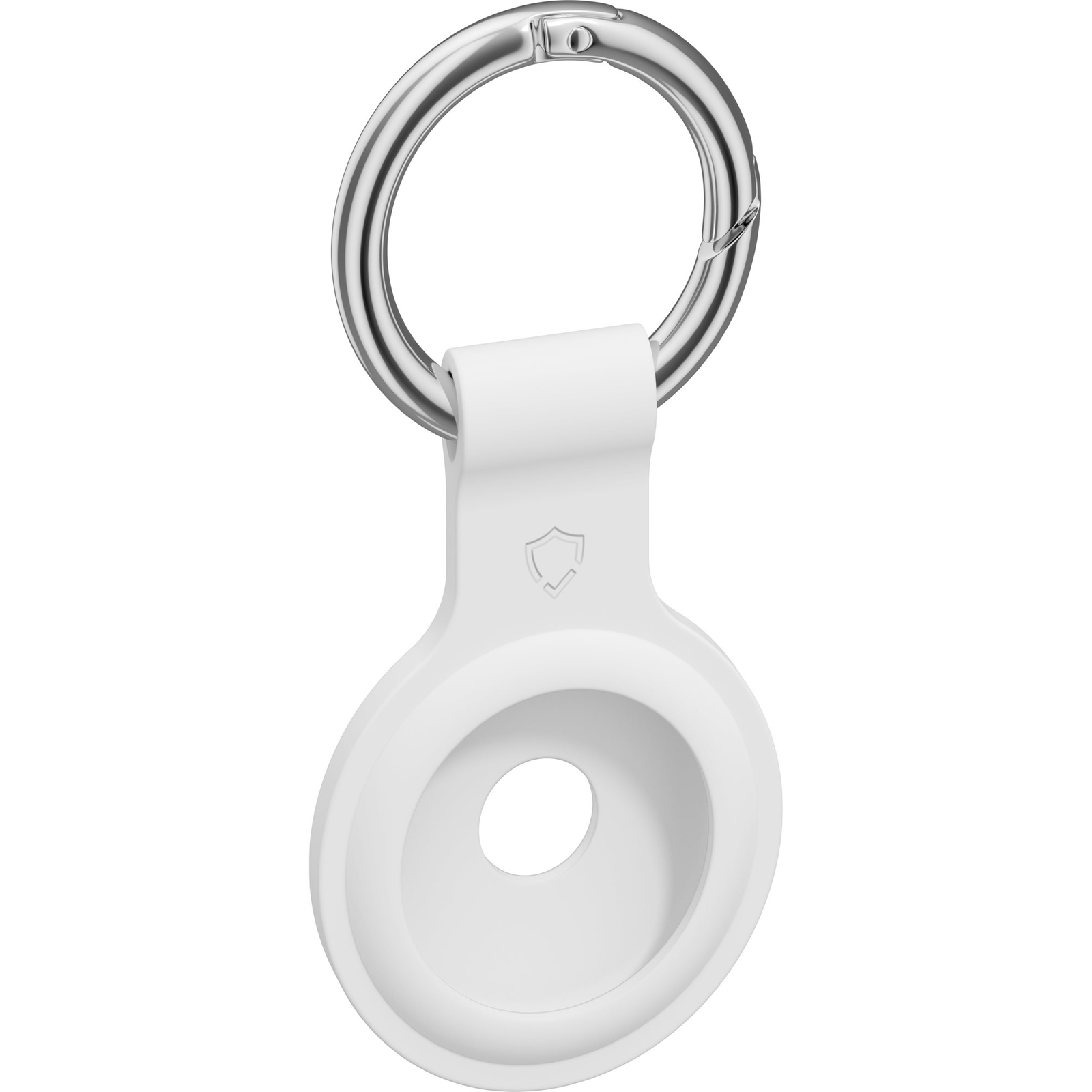 AlzaGuard Silicone Airtag Keychain, fehér (AGD-AKS002W)
