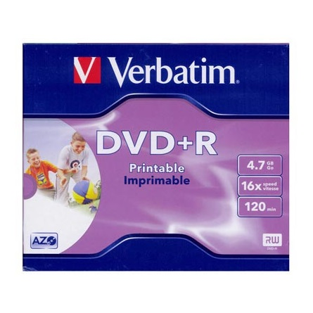 Verbatim DVD+R Printable 4,7 GB 1 kusů