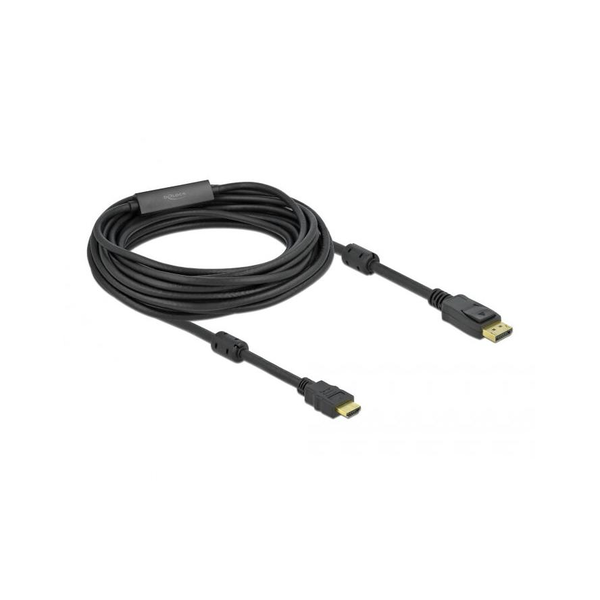 DELOCK DisplayPort 1.2 > HDMI Kabel 4K 60Hz 10,0m aktiv