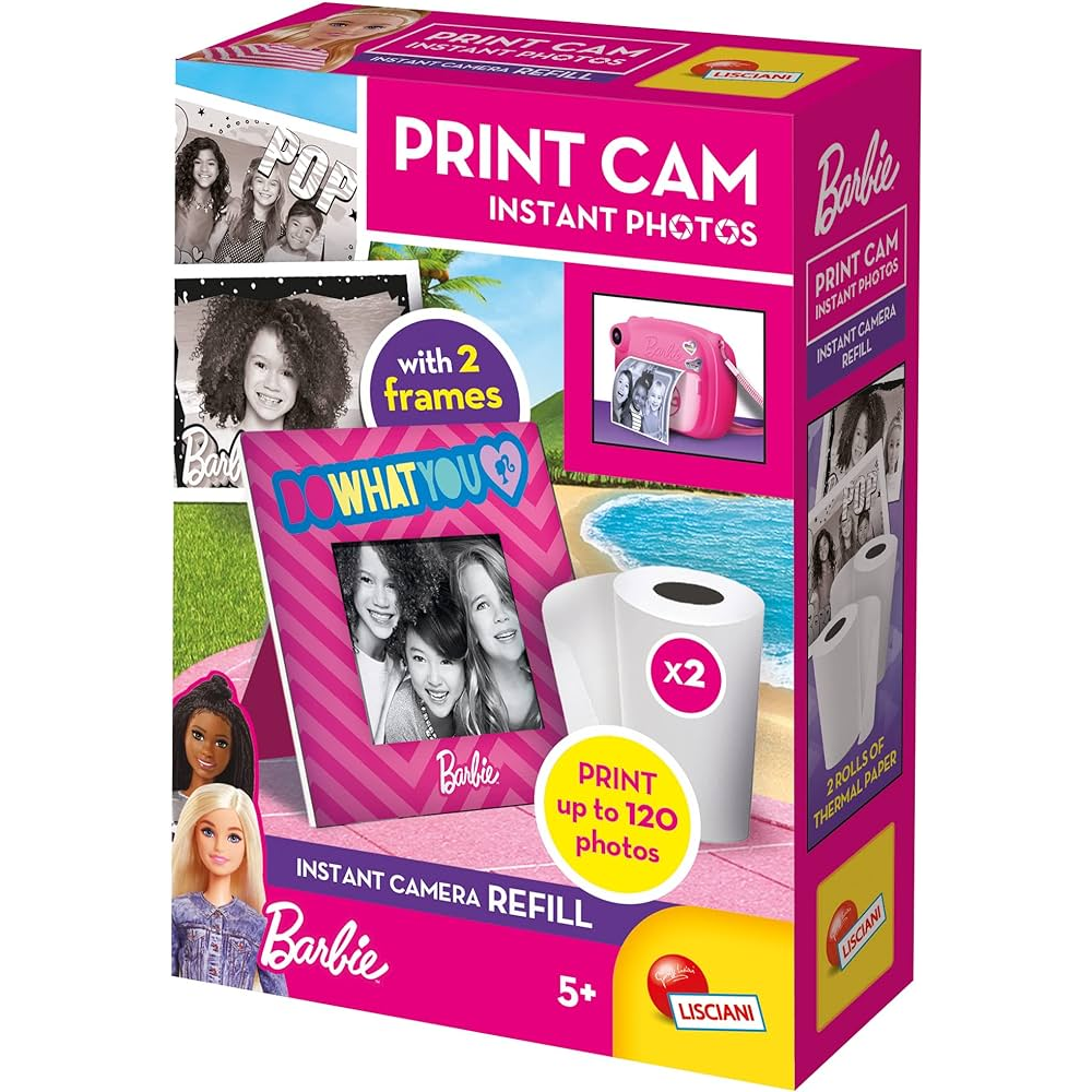 Barbie Print Cam fényképezőgép utántöltő készlet (2 tekercs, 2 db keret) (LIS97968)
