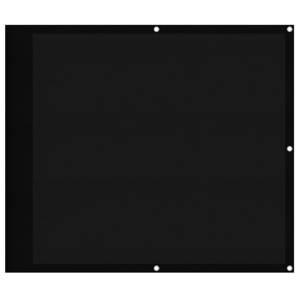 fekete erkélyparaván 100% oxford poliészter 90 x 700 cm (4000368)