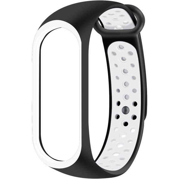 Eternico Sporty Xiaomi Mi band 5 / 6 / 7 - solid black and white