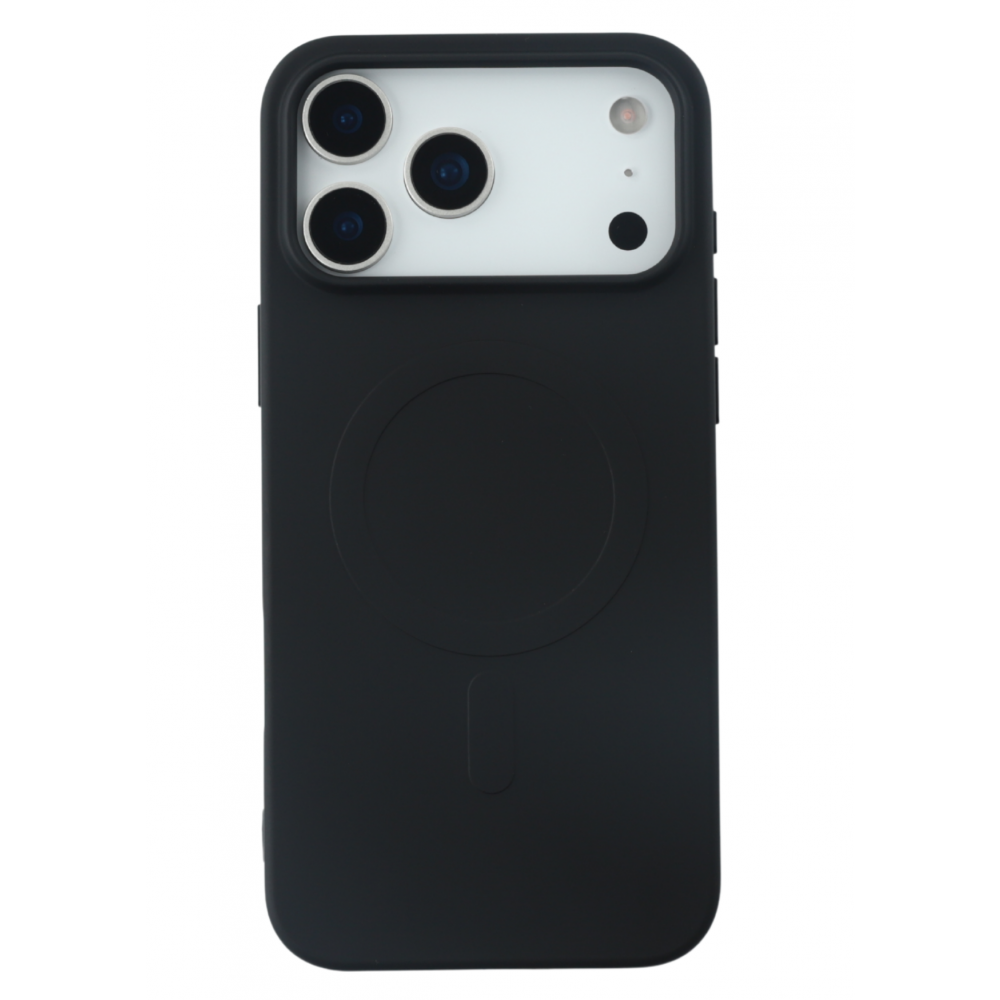 iPhone 17 Pro Max mágneses szilikon tok, Fekete (CEL-MAG-IPH17PM-BK)