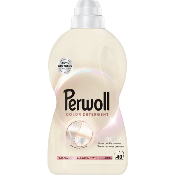 Течен перилен препарат Perwoll Light Colours, 40 пранета, 2000 мл