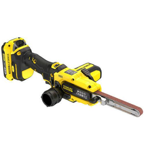 Akkumulátoros szalagcsiszoló 13mm 18V V20 géptest kofferben STANLEY